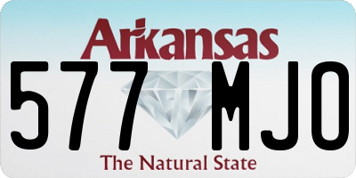 AR license plate 577MJO