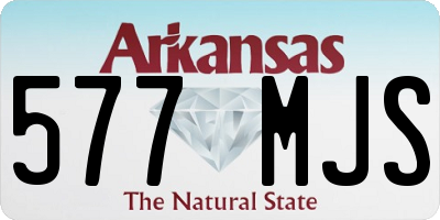 AR license plate 577MJS