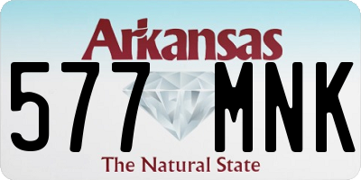 AR license plate 577MNK