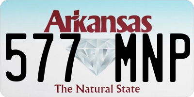 AR license plate 577MNP
