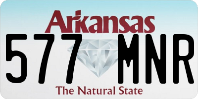 AR license plate 577MNR