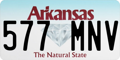 AR license plate 577MNV