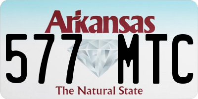 AR license plate 577MTC