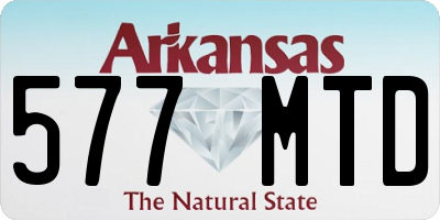 AR license plate 577MTD