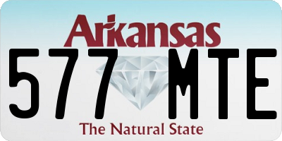 AR license plate 577MTE