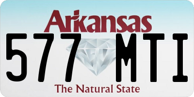 AR license plate 577MTI