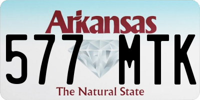 AR license plate 577MTK