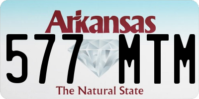 AR license plate 577MTM