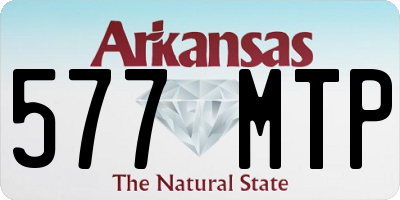 AR license plate 577MTP
