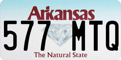 AR license plate 577MTQ