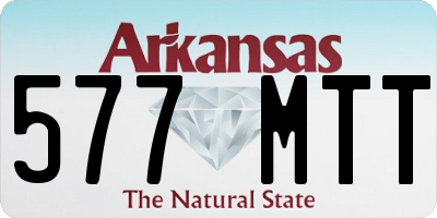 AR license plate 577MTT