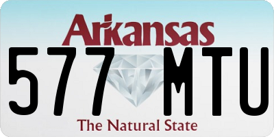 AR license plate 577MTU