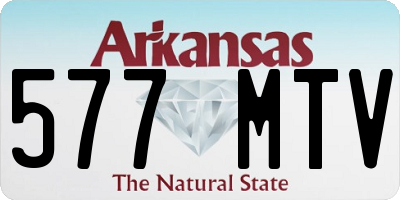 AR license plate 577MTV