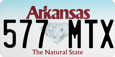AR license plate 577MTX