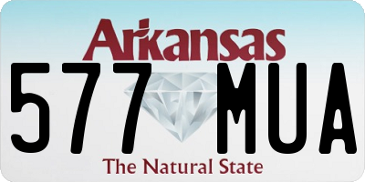 AR license plate 577MUA