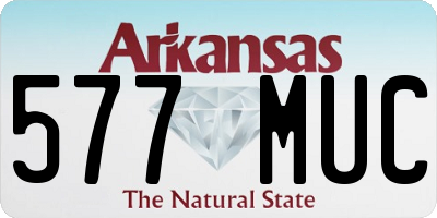 AR license plate 577MUC