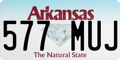AR license plate 577MUJ
