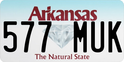 AR license plate 577MUK