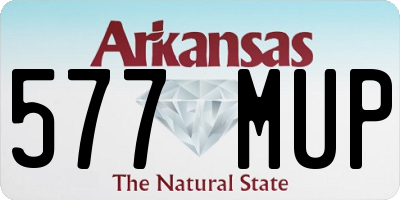 AR license plate 577MUP