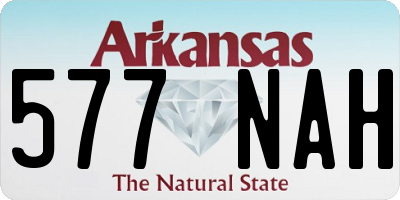 AR license plate 577NAH