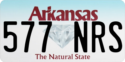 AR license plate 577NRS