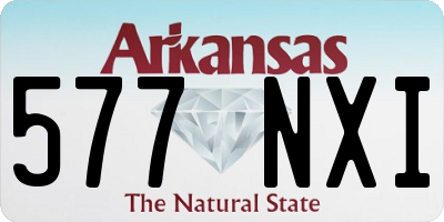 AR license plate 577NXI
