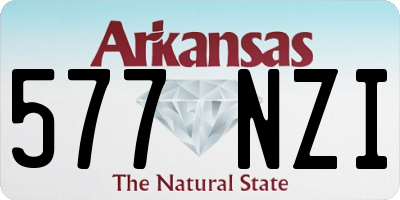 AR license plate 577NZI