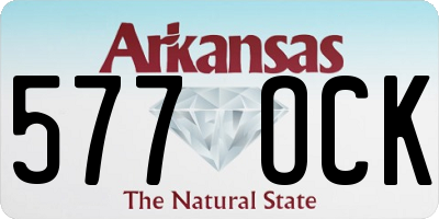 AR license plate 577OCK
