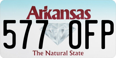 AR license plate 577OFP