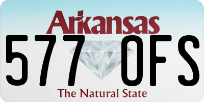 AR license plate 577OFS