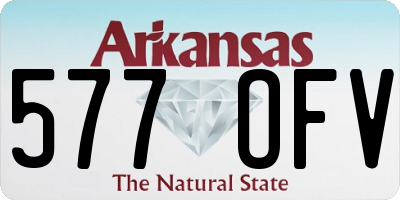 AR license plate 577OFV