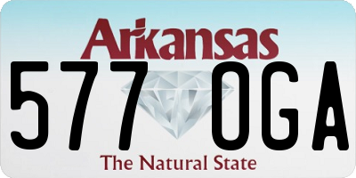 AR license plate 577OGA