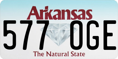 AR license plate 577OGE