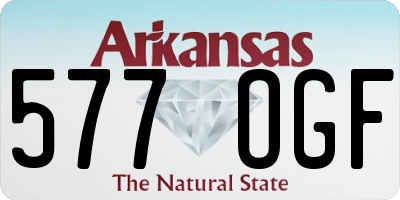 AR license plate 577OGF