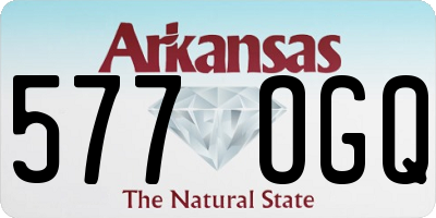 AR license plate 577OGQ