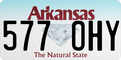AR license plate 577OHY