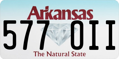 AR license plate 577OII