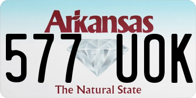AR license plate 577UOK