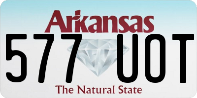 AR license plate 577UOT