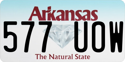 AR license plate 577UOW