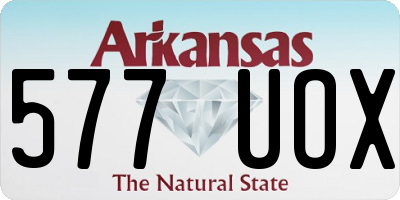 AR license plate 577UOX