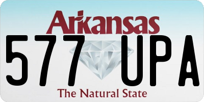 AR license plate 577UPA
