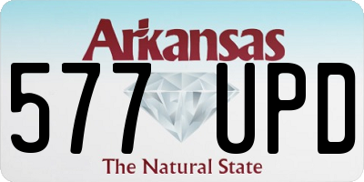 AR license plate 577UPD