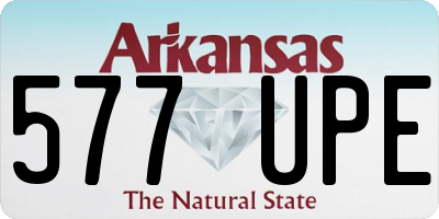 AR license plate 577UPE