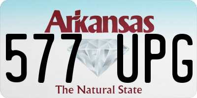 AR license plate 577UPG