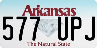 AR license plate 577UPJ