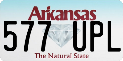 AR license plate 577UPL
