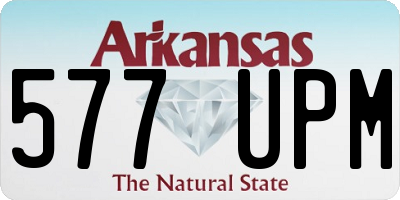 AR license plate 577UPM