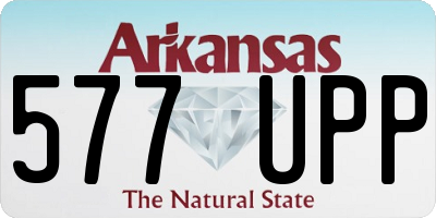 AR license plate 577UPP