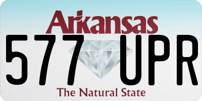 AR license plate 577UPR